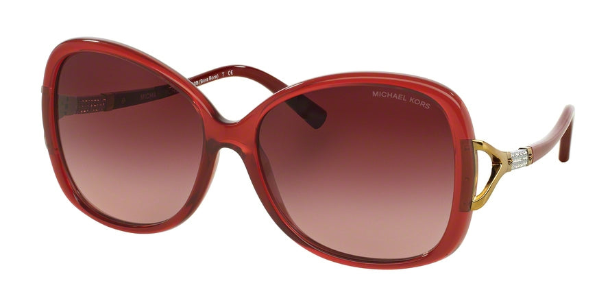 Michael Kors BORA BORA MK2010B Butterfly Sunglasses  30428H-MILKY BURGUNDY 60-16-135 - Color Map purple/reddish