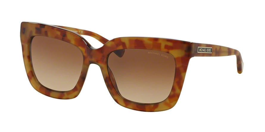 Michael Kors POLYNESIA MK2013 Square Sunglasses  308013-BROWN MARBLE 53-18-135 - Color Map havana