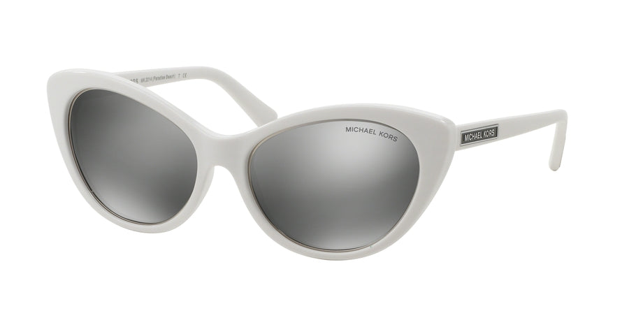 Michael Kors MK2014 Cat Eye Sunglasses  30646G-WHITE 54-17-135 - Color Map white