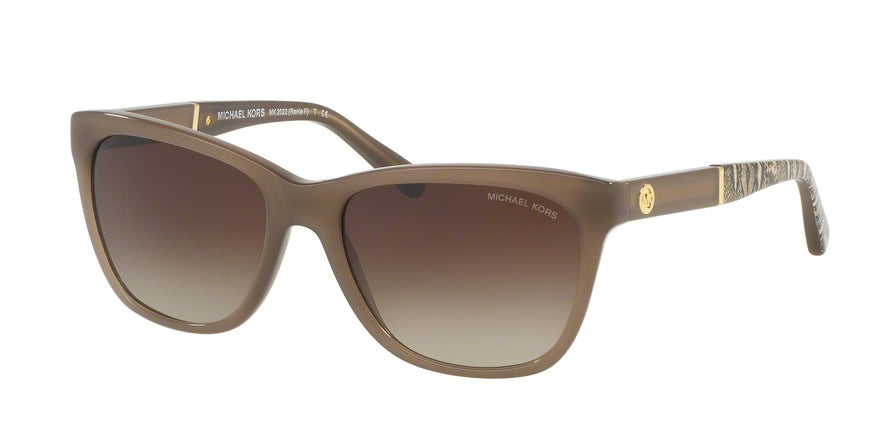 Michael Kors RANIA II MK2022F Square Sunglasses  316713-CLAY 54-17-135 - Color Map light brown