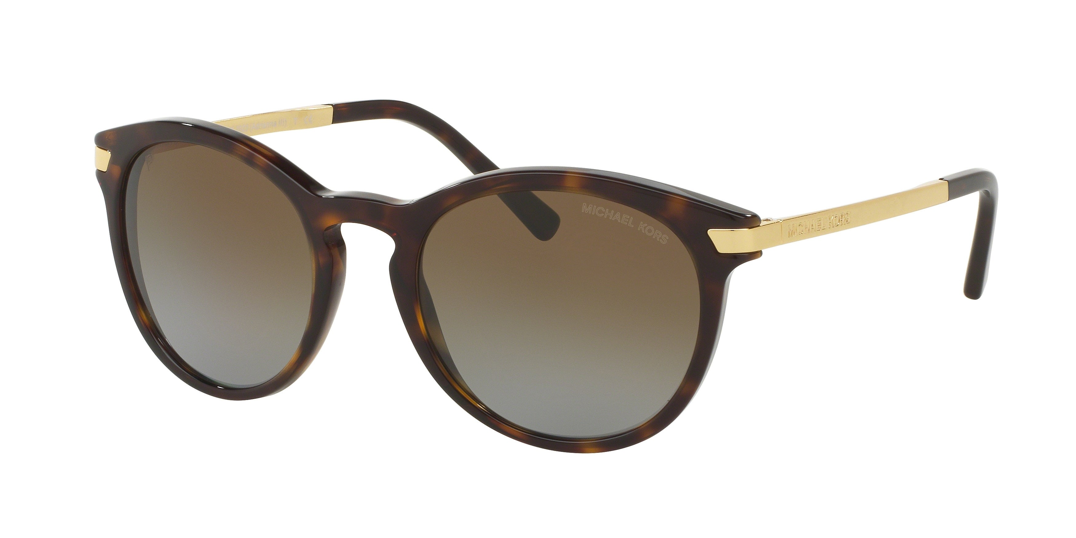 Michael Kors ADRIANNA III MK2023 Round Sunglasses  3106T5-Dark Tortoise 53-135-21 - Color Map Tortoise