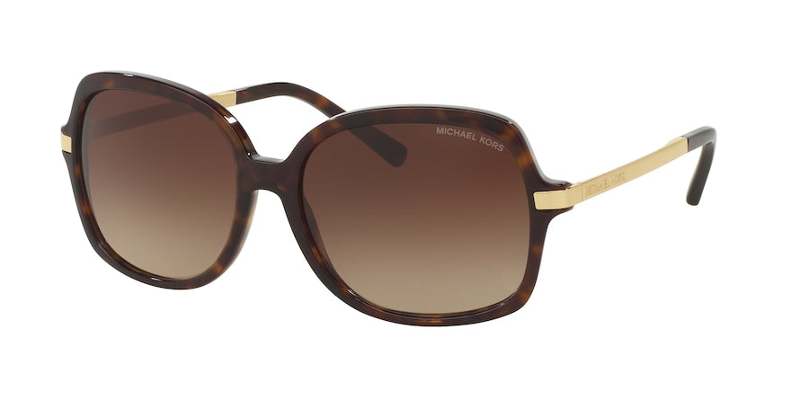 Michael Kors ADRIANNA II MK2024F Square Sunglasses  310613-DK TORTOISE/GOLD 57-16-135 - Color Map havana