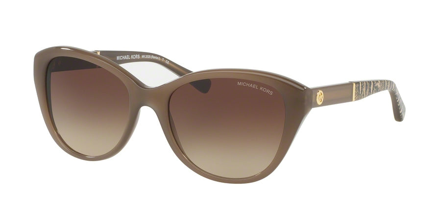 Michael Kors RANIA I MK2025F Cat Eye Sunglasses  316713-CLAY 54-18-135 - Color Map light brown