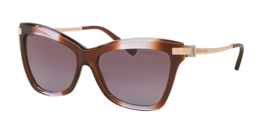 Michael Kors AUDRINA III MK2027 Cat Eye Sunglasses  31738H-BROWN PURPLE GRADIENT 56-16-140 - Color Map brown