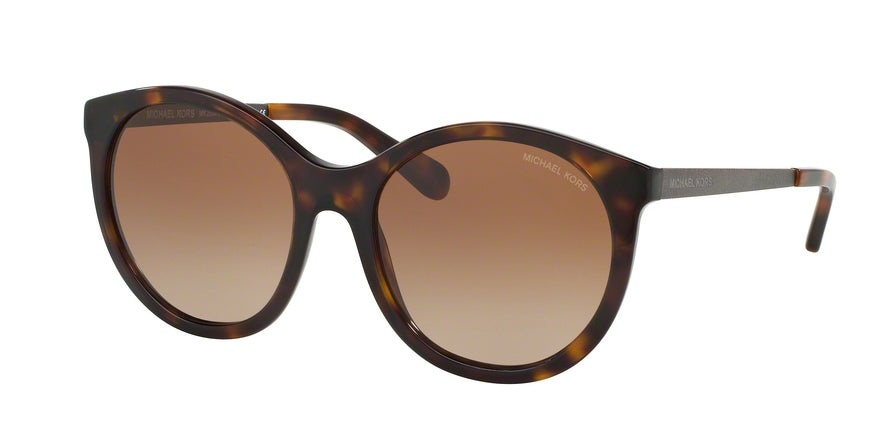 Michael Kors ISLAND TROPICS SEASIDE MK2034F Round Sunglasses  320013-DK TORTOISE 55-18-140 - Color Map havana