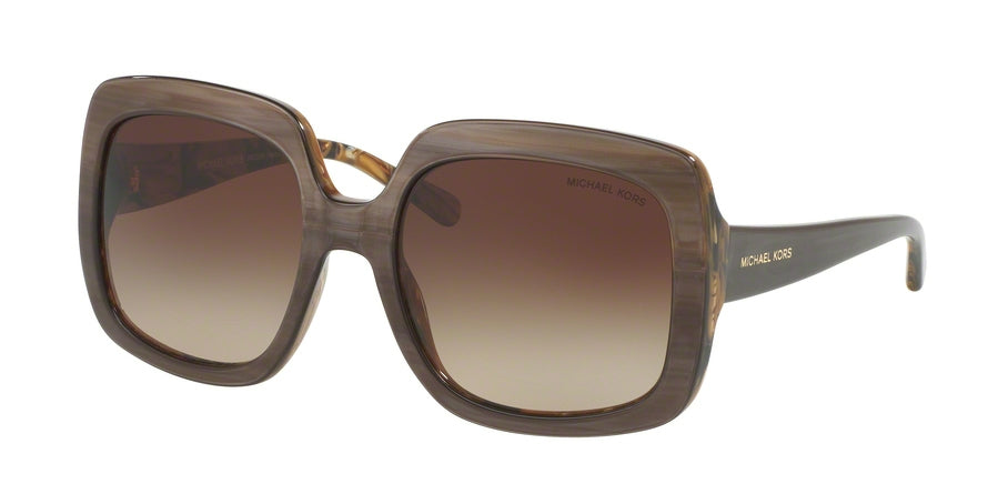 Michael Kors MK2036 Square Sunglasses  321213-BRONZE HORN 55-19-135 - Color Map havana