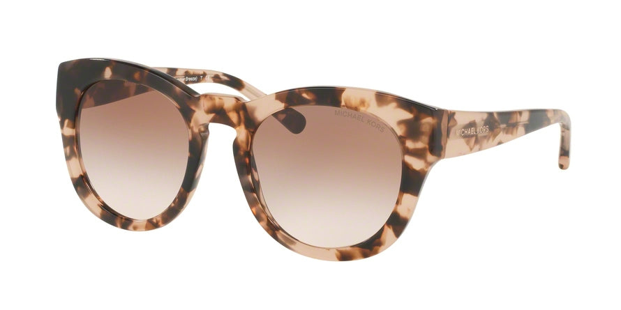 Michael Kors SUMMER BREEZE MK2037 Round Sunglasses  322513-PINK TORTOISE 50-19-135 - Color Map havana