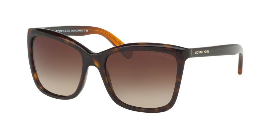 Michael Kors CORNELIA MK2039 Square Sunglasses  321713-DARK TORTOISE 54-17-135 - Color Map havana