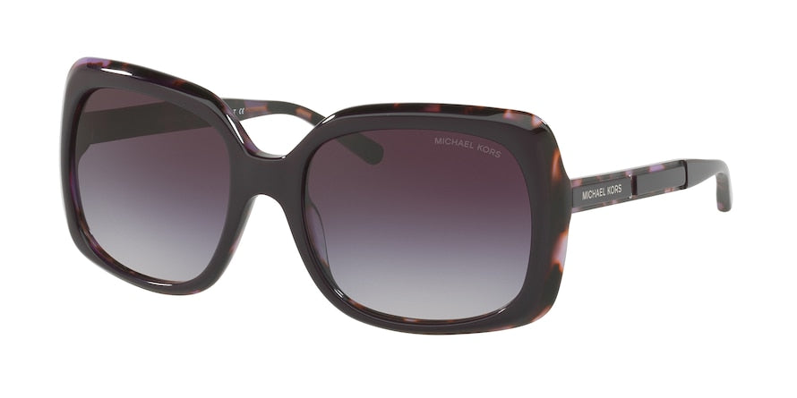 Michael Kors MK2049F Square Sunglasses  325636-PURPLE/PURPLE TORTOISE 56-18-140 - Color Map havana