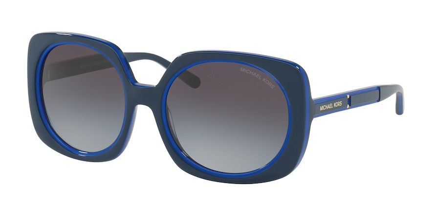 Michael Kors ULA MK2050 Square Sunglasses  325911-NAVY/BLUE 55-18-140 - Color Map blue