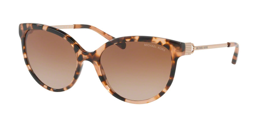 Michael Kors MK2052F Cat Eye Sunglasses  315513-PEACH TORTOISE/ROSE GOLD 57-18-140 - Color Map havana