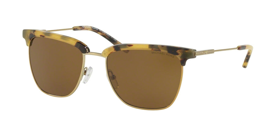 Michael Kors ELY MK2063 Square Sunglasses  332773-DK VINTAGE TORTOISE/GOLD TONE 54-18-140 - Color Map gold