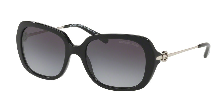 Michael Kors CARMEL MK2065F Rectangle Sunglasses  30058G-BLACK 54-18-140 - Color Map black