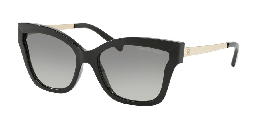 Michael Kors BARBADOS MK2072 Square Sunglasses  333211-BLACK INJECTED 56-17-140 - Color Map black