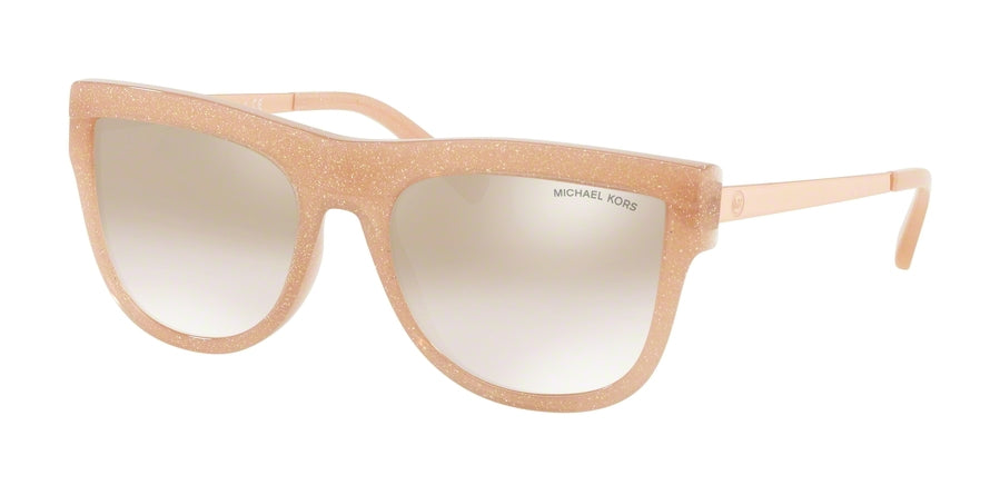 Michael Kors ST. KITTS MK2073 Square Sunglasses  33537I-ROSE GOLD GLITTER 56-19-140 - Color Map gold