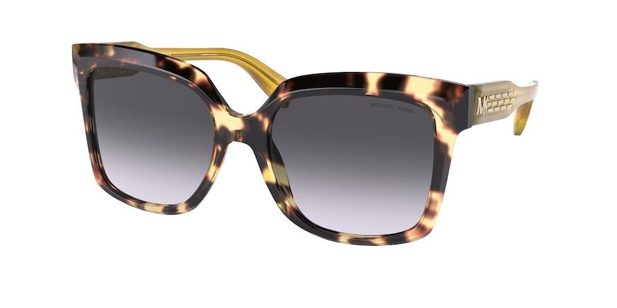 Michael Kors CORTINA MK2082 Square Sunglasses  31238G-YELLOW TORTOISE 55-18-145 - Color Map yellow