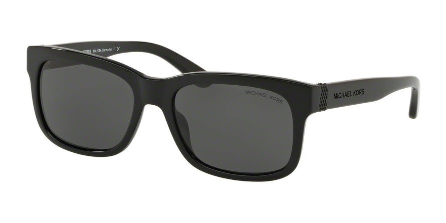 Michael Kors MK2084 Rectangle Sunglasses  300587-BLACK 56-18-140 - Color Map black