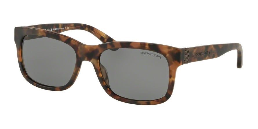 Michael Kors MK2084 Rectangle Sunglasses  321071-SPOT GREY TORT MATTE 56-18-140 - Color Map tortoise