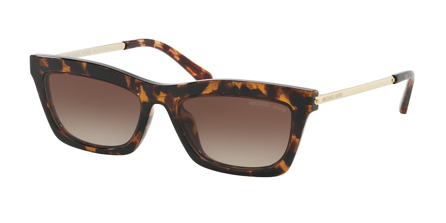 Michael Kors STOWE MK2087U Rectangle Sunglasses  333313-DK TORT 54-17-140 - Color Map havana