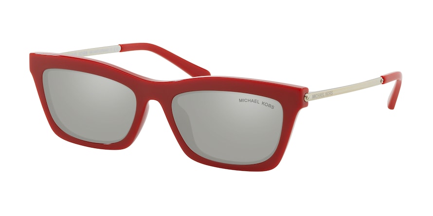 Michael Kors STOWE MK2087U Rectangle Sunglasses  33356G-RED 54-17-140 - Color Map red