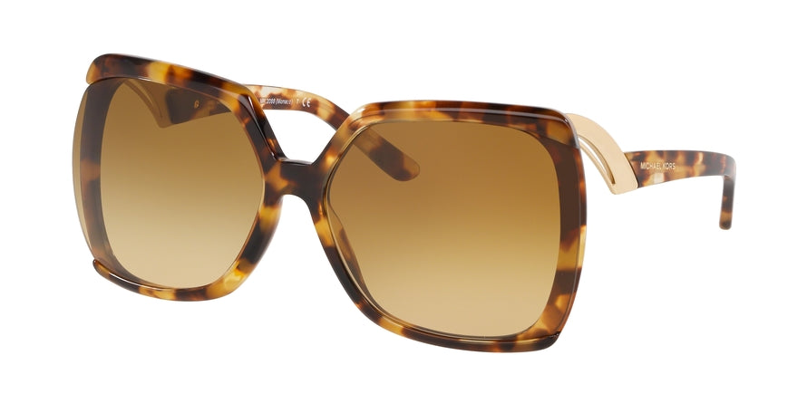 Michael Kors MONACO MK2088 Square Sunglasses  30282L-SPOTTY TORT 65-16-140 - Color Map havana