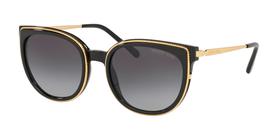 Michael Kors BAL HARBOUR MK2089U Square Sunglasses  33328G-GOLD/BLACK 55-20-145 - Color Map black