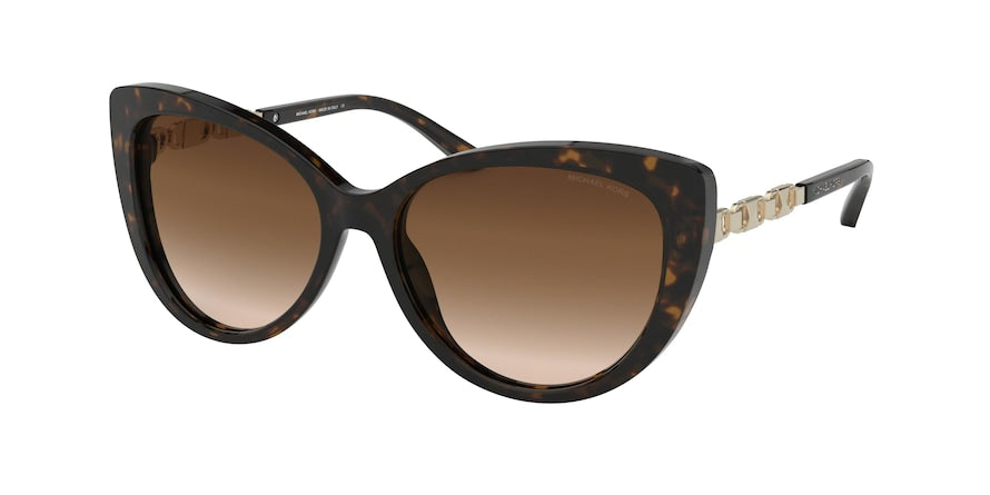 Michael Kors GALAPAGOS MK2092F Cat Eye Sunglasses  300613-DARK TORTOISE 56-16-140 - Color Map havana