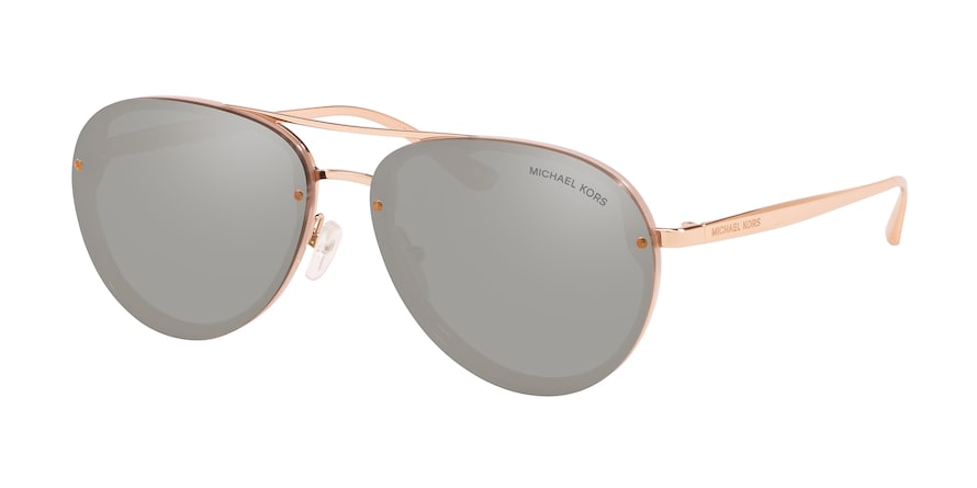 Michael Kors ABILENE MK2101 Pilot Sunglasses  32466G-MILKY PINK 60-14-140 - Color Map pink