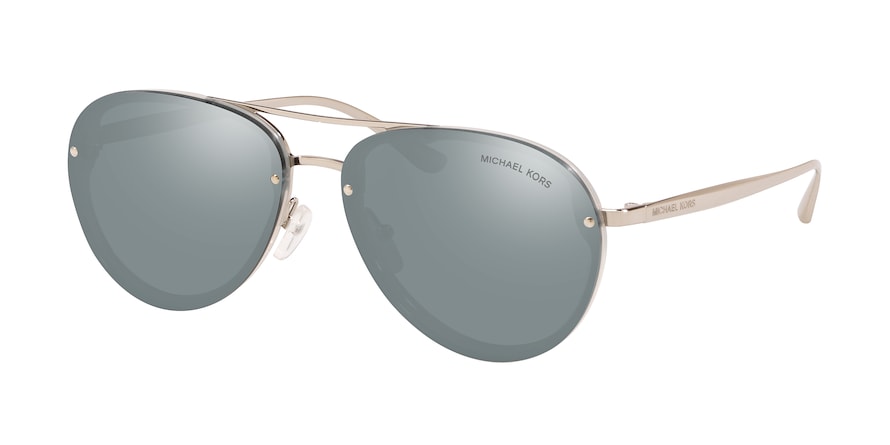 Michael Kors ABILENE MK2101 Pilot Sunglasses  39321U-MILKY GREY 60-14-140 - Color Map grey