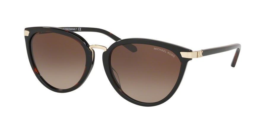 Michael Kors CLAREMONT MK2103 Cat Eye Sunglasses  378113-DB127.18 NEW NEW TORT 56-18-140 - Color Map black