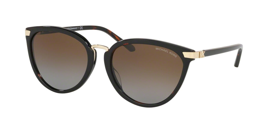 Michael Kors CLAREMONT MK2103 Cat Eye Sunglasses  3781T5-DB127.18 NEW NEW TORT 56-18-140 - Color Map black