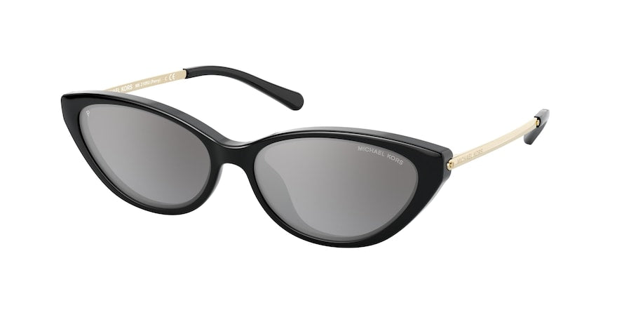 Michael Kors PERRY MK2109U Cat Eye Sunglasses  333282-BLACK 57-15-140 - Color Map black