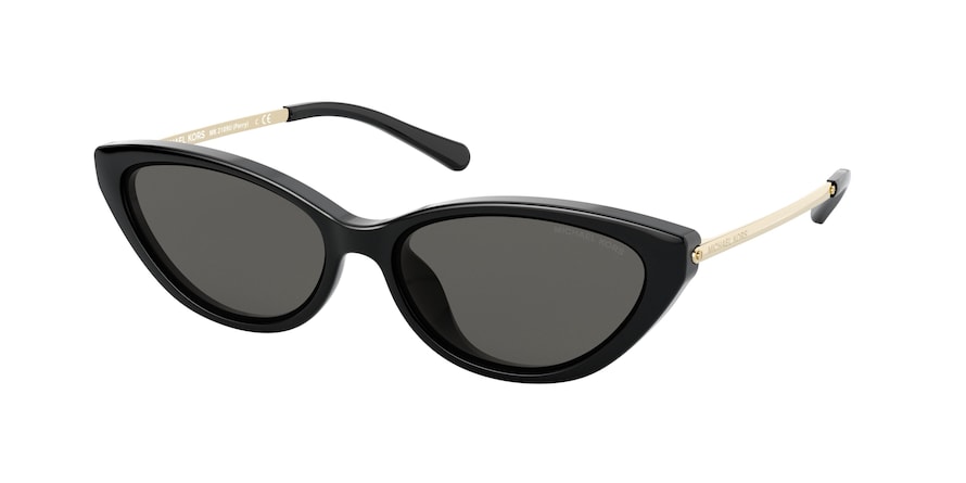 Michael Kors PERRY MK2109U Cat Eye Sunglasses  333287-BLACK 57-15-140 - Color Map black