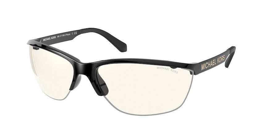Michael Kors PLAYA MK2110M Rectangle Sunglasses  3332SB-BLACK 71-12-130 - Color Map black