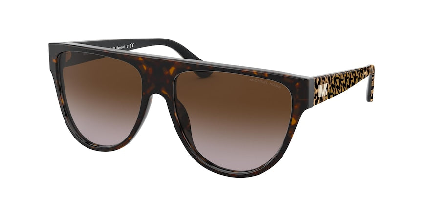 Michael Kors BARROW MK2111 Irregular Sunglasses  300613-DK TORT 57-15-140 - Color Map havana