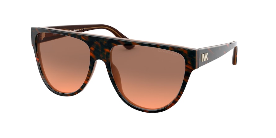 Michael Kors BARROW MK2111 Irregular Sunglasses  355518-BROWN LEOPARD 57-15-140 - Color Map brown