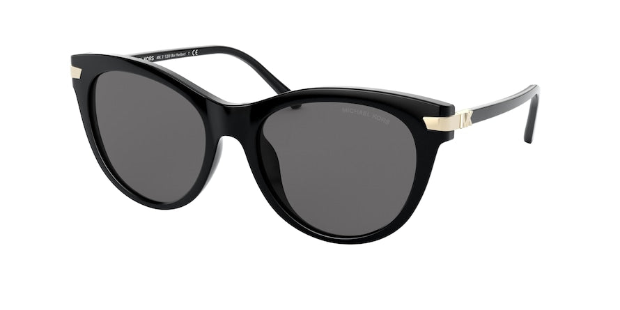 Michael Kors BAR HARBOR MK2112U Cat Eye Sunglasses  333287-BLACK 54-18-140 - Color Map black