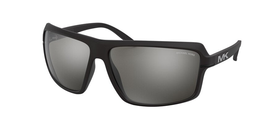 Michael Kors CARSON MK2114 Rectangle Sunglasses  33326G-MATTE BLACK 66-14-125 - Color Map black