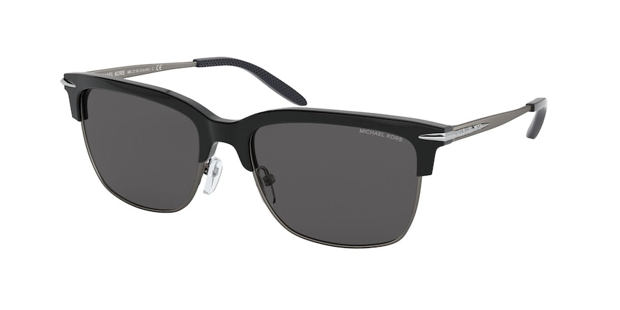 Michael Kors LINCOLN MK2116 Square Sunglasses  300587-BLACK 56-18-145 - Color Map black