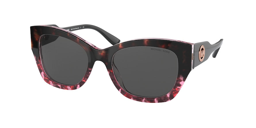 Michael Kors PALERMO MK2119 Square Sunglasses  394487-PINK FLORAL ACETATE 53-19-140 - Color Map pink