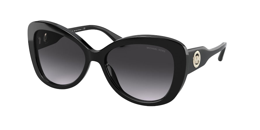 Michael Kors POSITANO MK2120 Butterfly Sunglasses  30058G-BLACK 56-16-140 - Color Map black