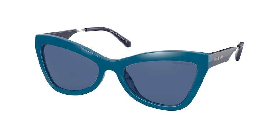 Michael Kors VALENCIA MK2132U Cat Eye Sunglasses  309780-BLUE OASIS 55-18-140 - Color Map blue