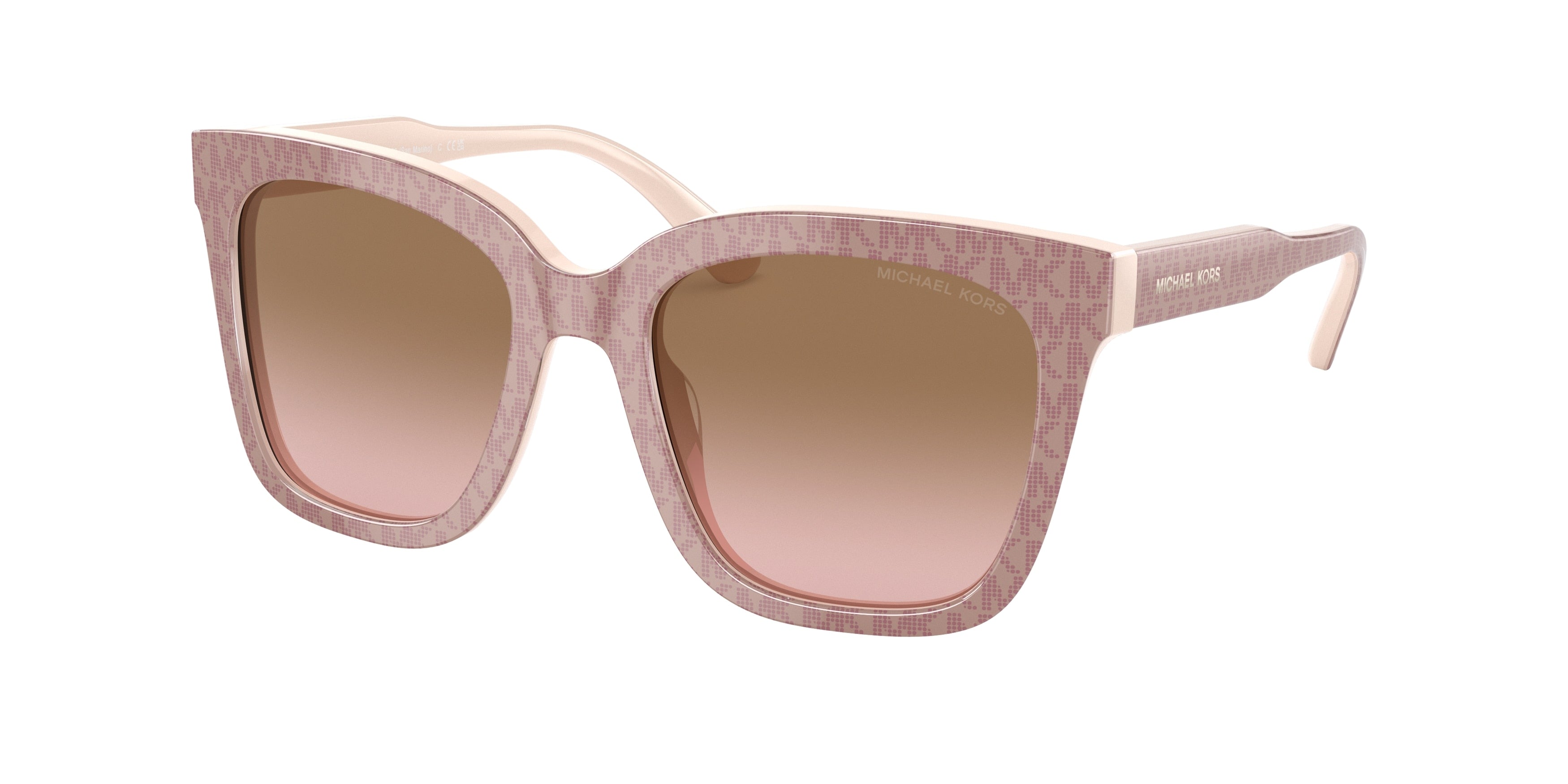 Michael Kors SAN MARINO MK2163 Square Sunglasses  392611-Pink 52-140-19 - Color Map Pink