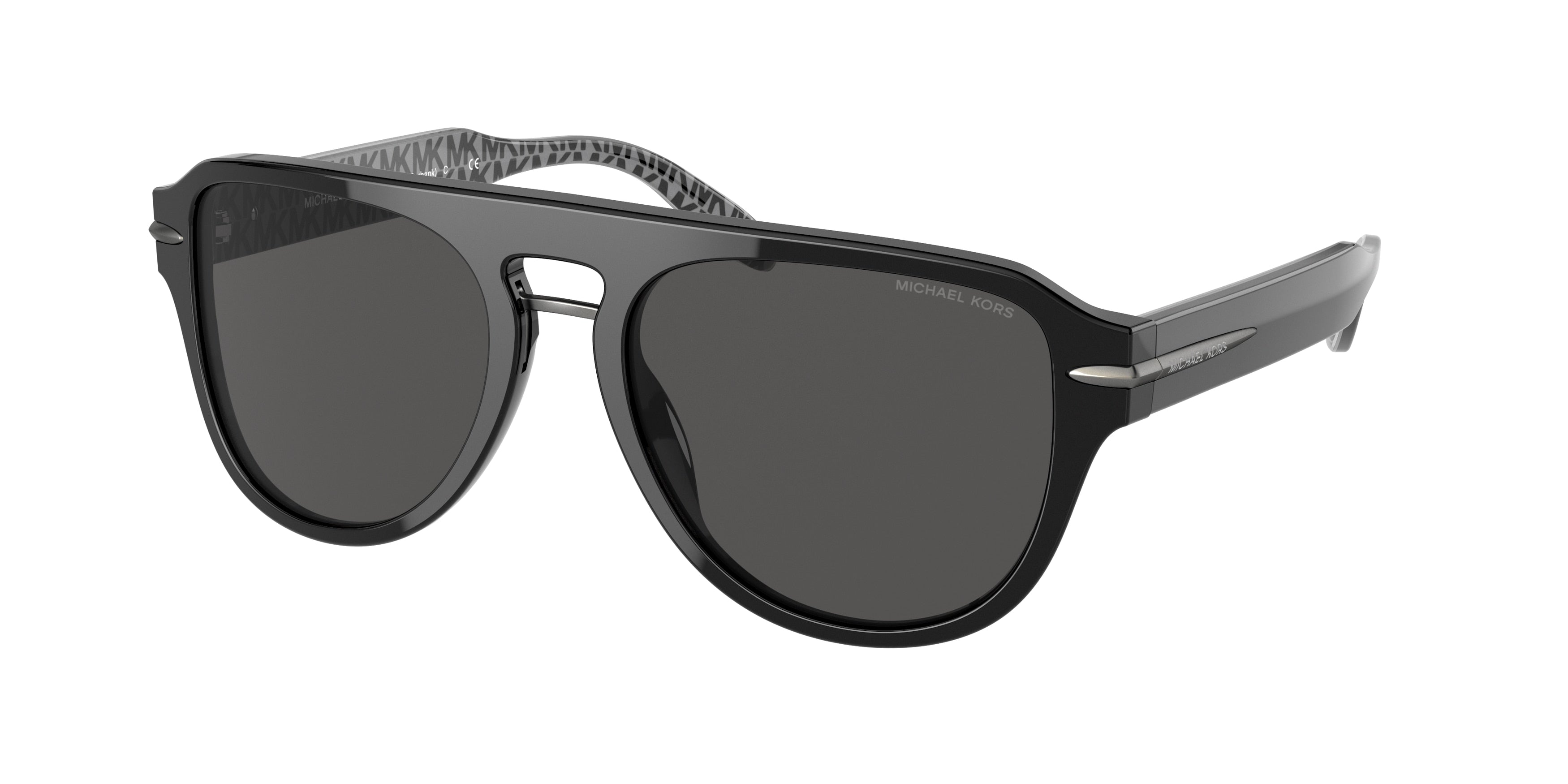 Michael Kors BURBANK MK2166 Pilot Sunglasses  300587-Black 56-145-19 - Color Map Black