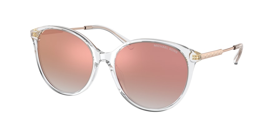 Michael Kors CRUZ BAY MK2168F Round Sunglasses  30156F-CLEAR 57-17-145 - Color Map clear