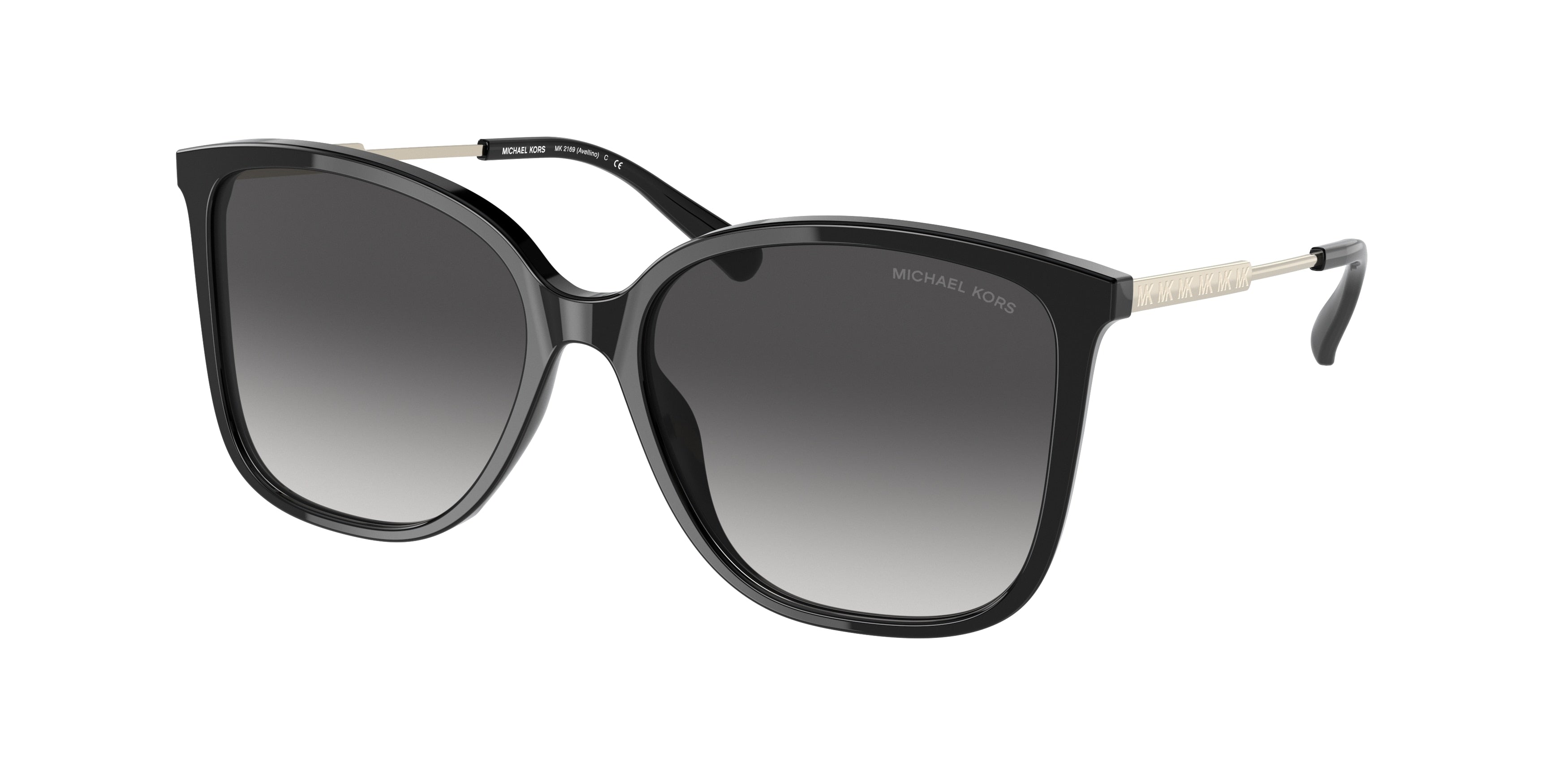 Michael Kors AVELLINO MK2169 Square Sunglasses  30058G-Black 56-140-16 - Color Map Black