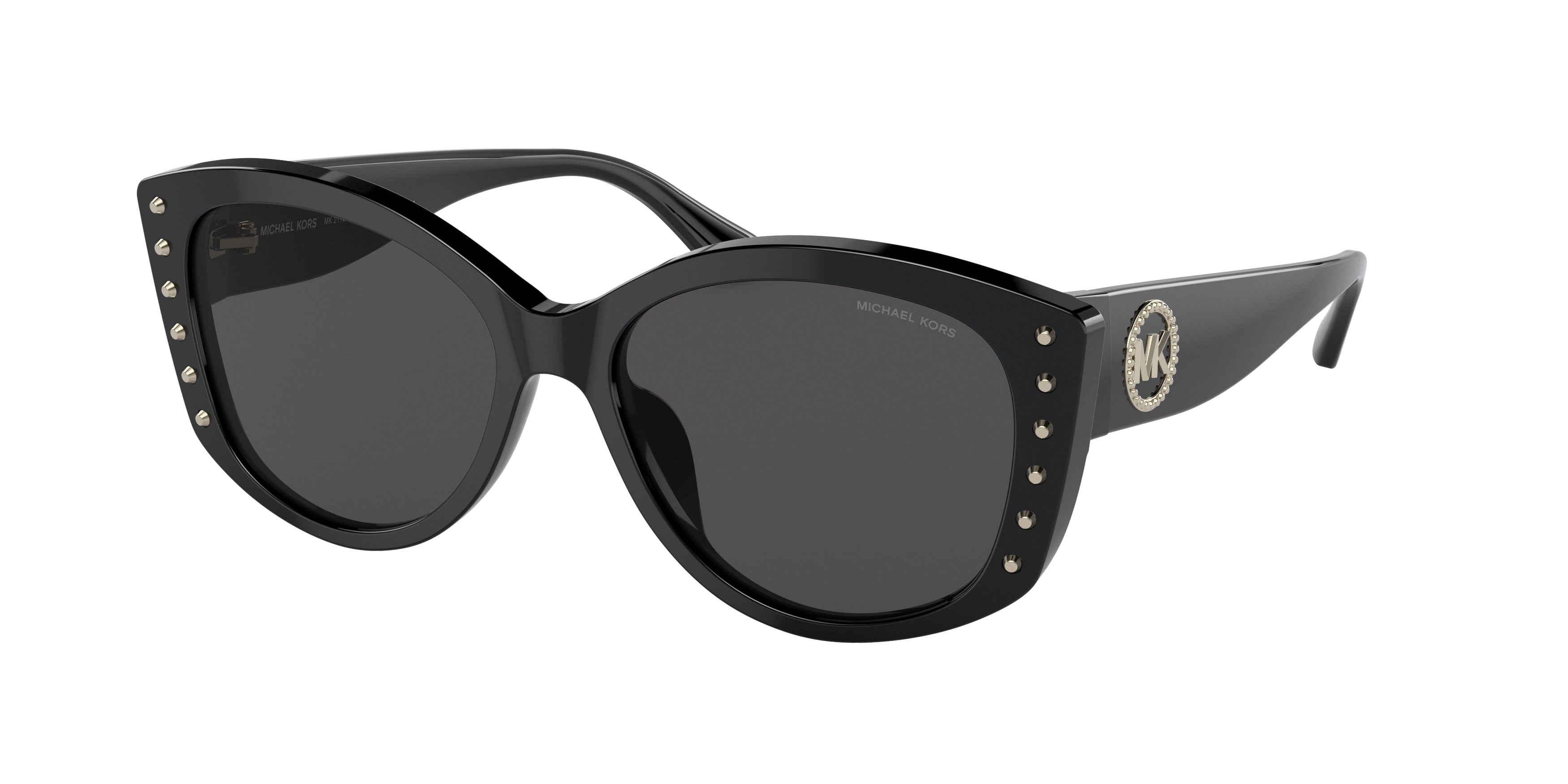 Michael Kors CHARLESTON MK2175U Irregular Sunglasses  300587-Black 54-140-16 - Color Map Black