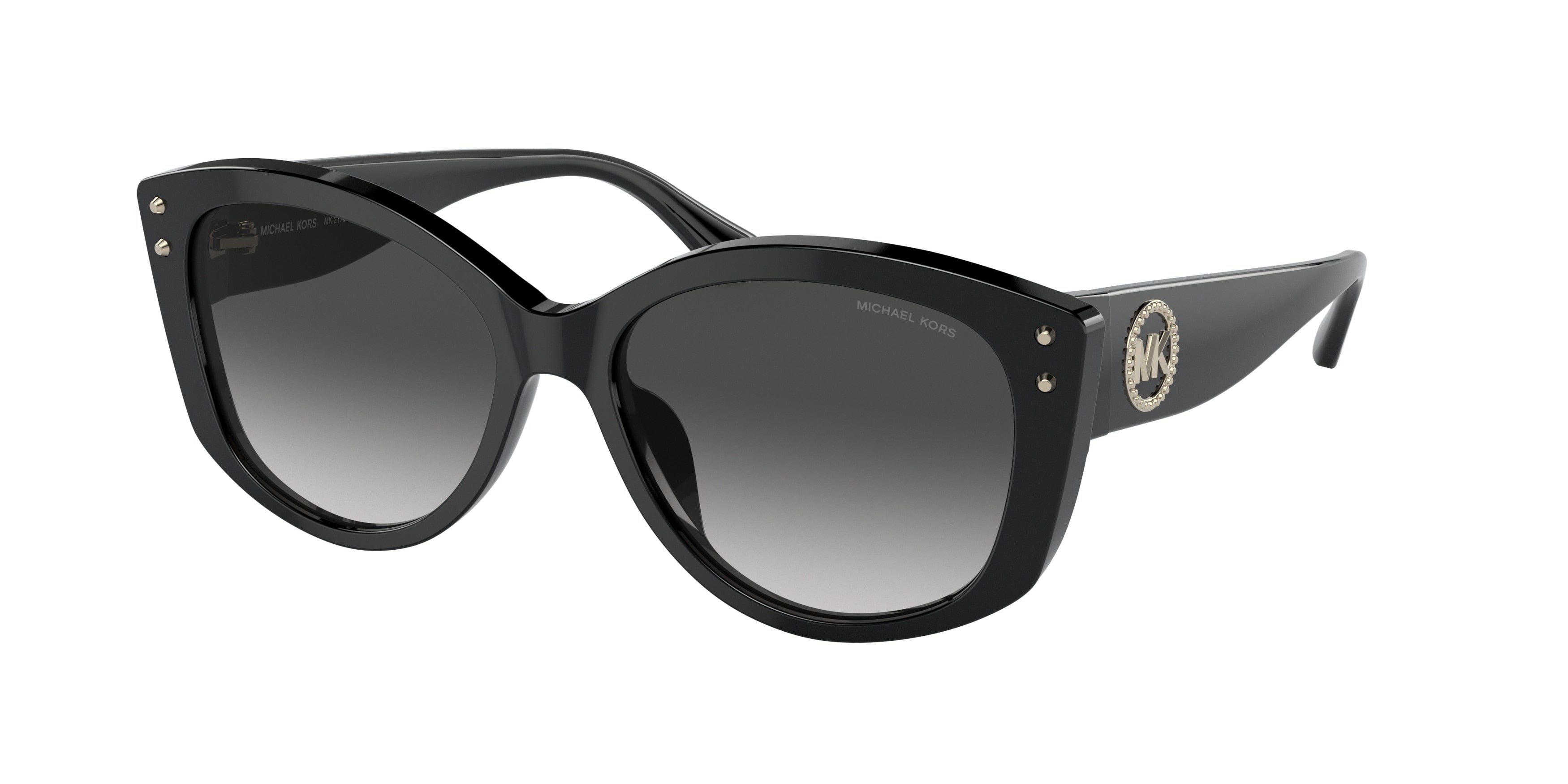Michael Kors CHARLESTON MK2175U Irregular Sunglasses  30058G-Black 54-140-16 - Color Map Black