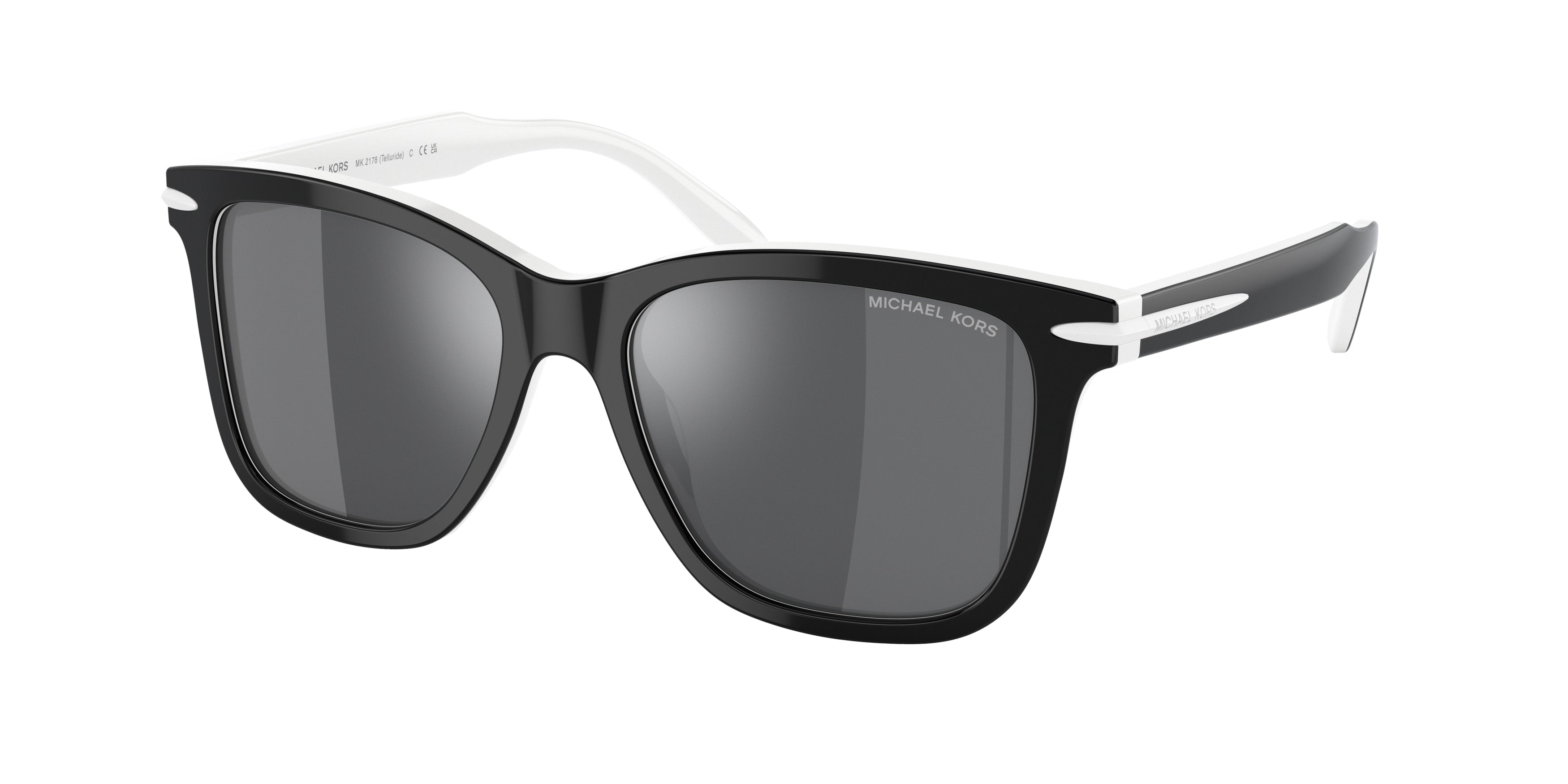 Michael Kors TELLURIDE MK2178 Square Sunglasses  39206G-Black 54-145-17 - Color Map Black