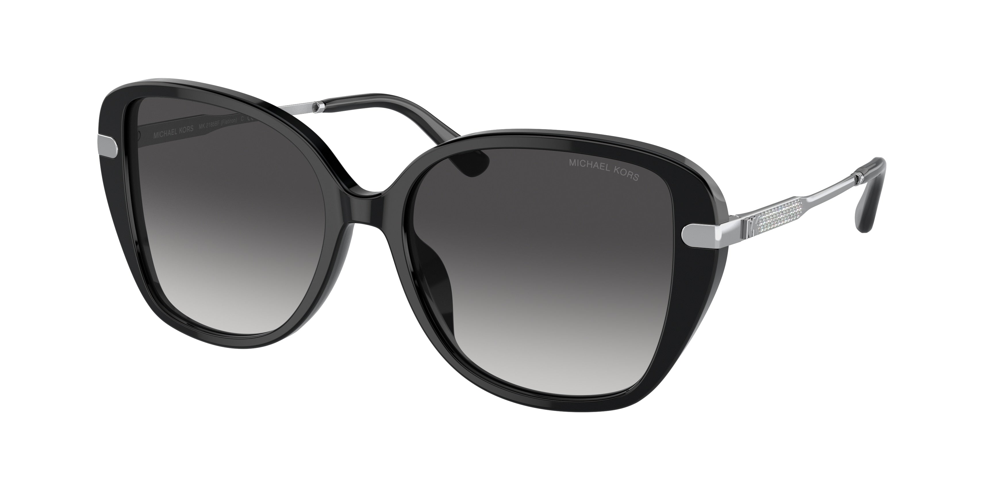Michael Kors MK2185BF Square Sunglasses  30058G-Black 57-145-17 - Color Map Black